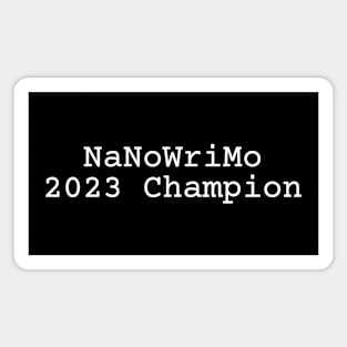 NaNoWriMo 2023 Champion Magnet